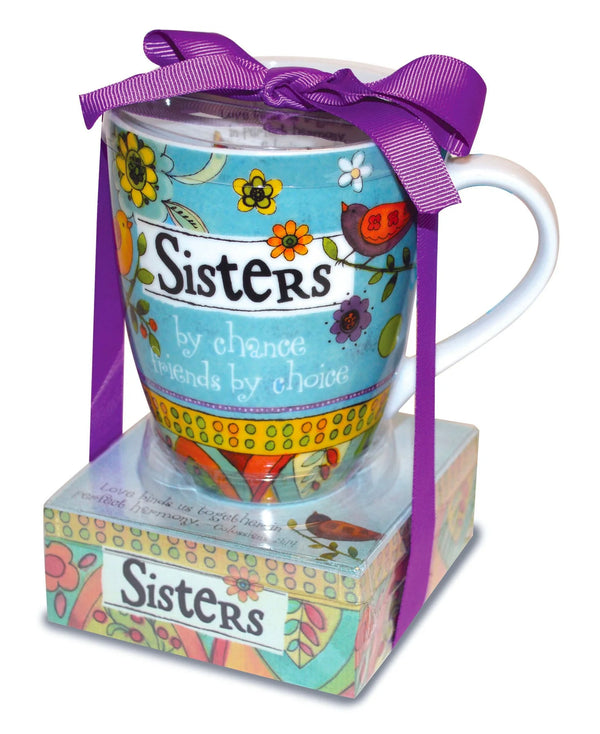 Mug and Notepad gift set - Sisters - Jilly's Socks 'n Such