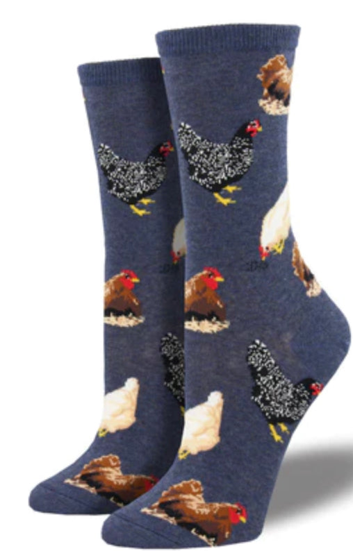 Women’s “Hen House” socks - Jilly's Socks 'n Such