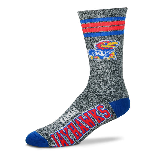 Men’s Marbled Kansas Jayhawks Socks - Jilly's Socks 'n Such