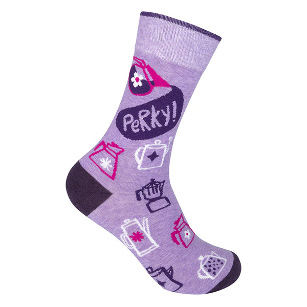 “Perky” Coffee Socks - One Size - Jilly's Socks 'n Such