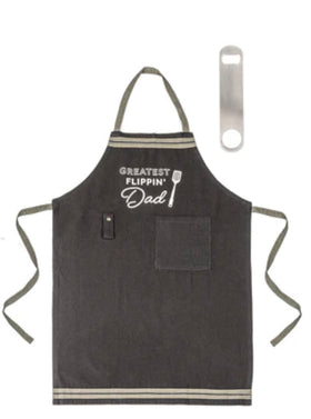 “Greatest Flippin’ Dad” Apron with Bottle Opener