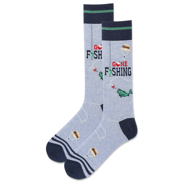 Men’s “Gone Fishing” Socks - Jilly's Socks 'n Such