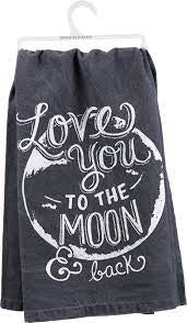 “Moon & Back” Kitchen Towel - Jilly's Socks 'n Such