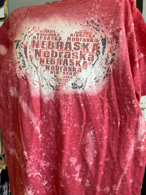 Nebraska tie dye t-shirt - Jilly's Socks 'n Such