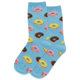 Kid’s Donut Socks - Light Blue