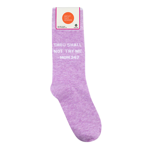 “Mom 24:7” Socks - One Size - Jilly's Socks 'n Such