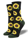 Women’s “More Blooming” sunflower socks - Jilly's Socks 'n Such