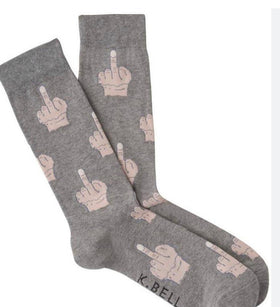Women’s Middle Finger-Gray Socks