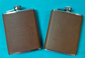 Leather & Stainless Steel Flask