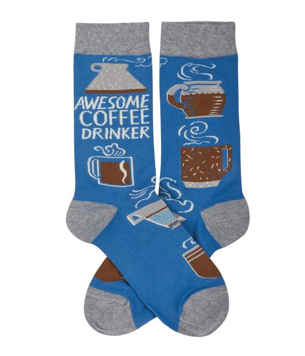 Awesome Coffee Drinker Socks - One Size - Jilly's Socks 'n Such