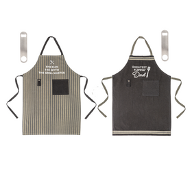 Dad apron with bottle opener