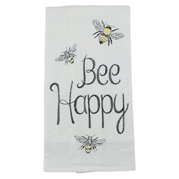 “Bee Happy” Kitchen Towel - Jilly's Socks 'n Such