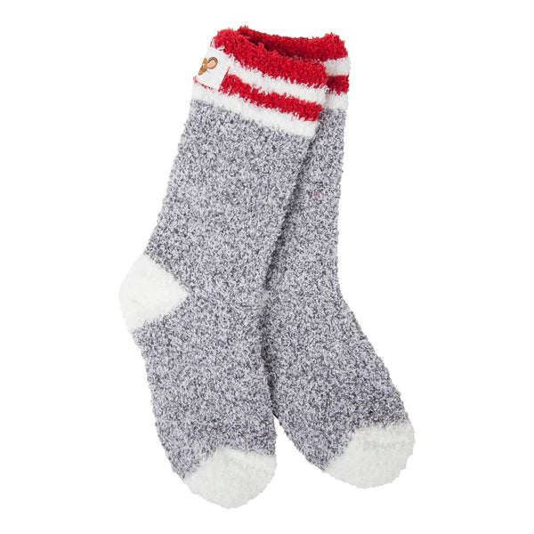 Kid’s Youth World Softest Socks - Charcoal Rugby - Jilly's Socks 'n Such