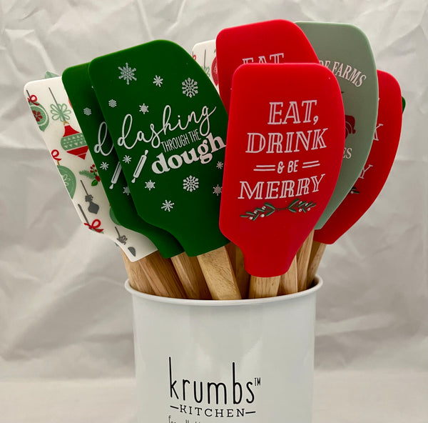 Krumbs Kitchen Christmas Spatulas - Jilly's Socks 'n Such