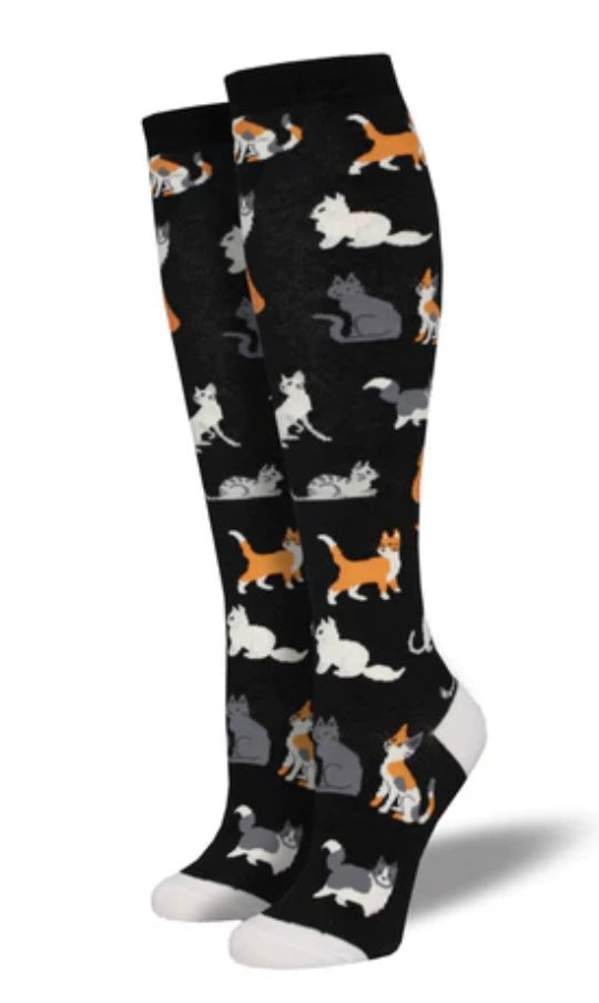 Women’s Cats Meow Socks - Jilly's Socks 'n Such