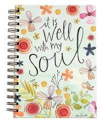 “It is well with my soul” Spiral Journal - Jilly's Socks 'n Such