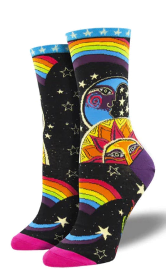 Women’s “Celestial Joy” Lauren Birch design socks - Jilly's Socks 'n Such