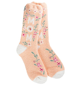 Women’s World’s Softest Socks- Flower Mom