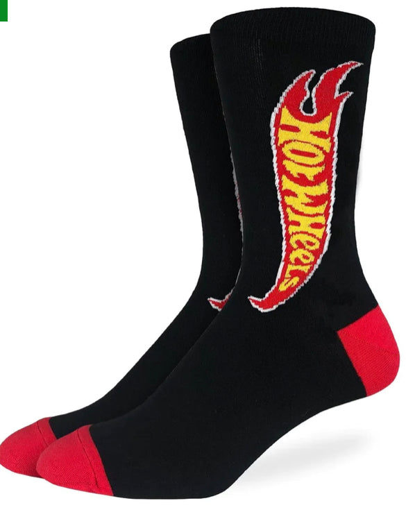 Men’s KING SIZE Hot Wheels Logo socks - Jilly's Socks 'n Such