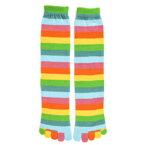 Women’s Pastel Rainbow Toe Socks - Jilly's Socks 'n Such