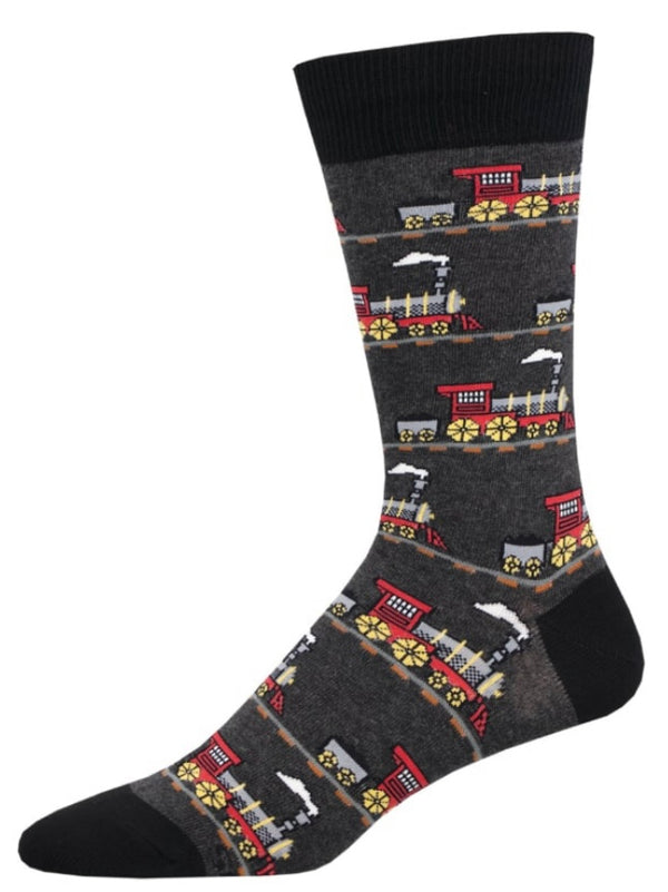 Men’s Choo Choo Train Socks - Jilly's Socks 'n Such