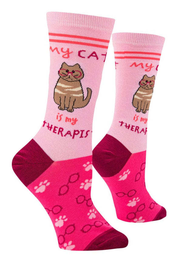 Women’s My Cat is my Therapist - Jilly's Socks 'n Such