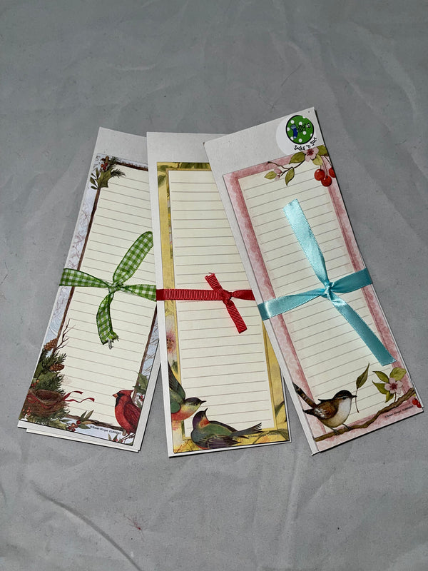 Bird & Flower Notepads - 2 pack - Jilly's Socks 'n Such