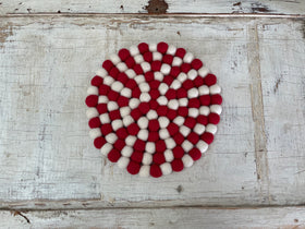 Felted Circle Trivets
