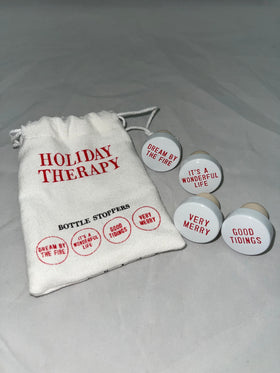 Christmas Bottle Stoppers - Holiday Therapy