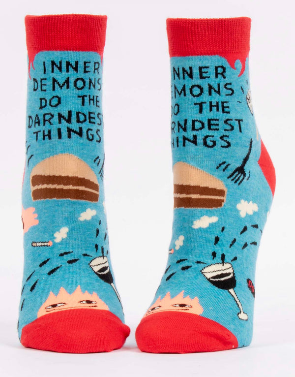 “Demons Do the Darndest Things ” Cake Socks - Jilly's Socks 'n Such