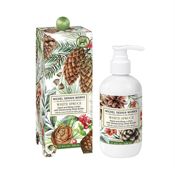White Spruce Hand & Body Lotion - Jilly's Socks 'n Such