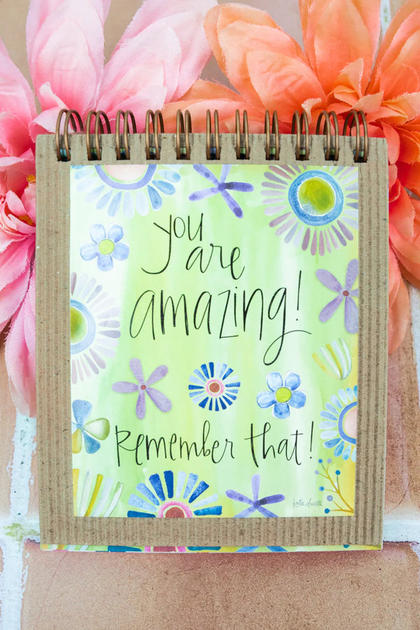 “You are Amazing!”  Sweet Sentiment Easelbook - Jilly's Socks 'n Such