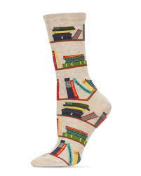 Women’s Bookshelf Bamboo Socks