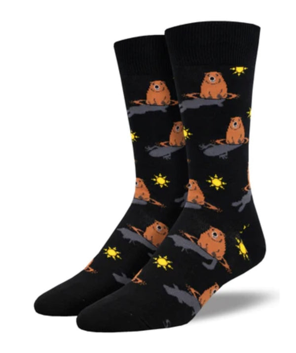 Men's Groundhog Day Socks - Jilly's Socks 'n Such