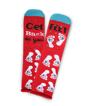 “Get Back On Your Feet” Greeting Card Socks