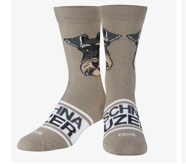 Women’s Schnauzer Socks - Grey - Jilly's Socks 'n Such