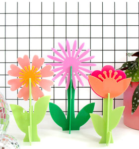 Acrylic 3D Flower Decor