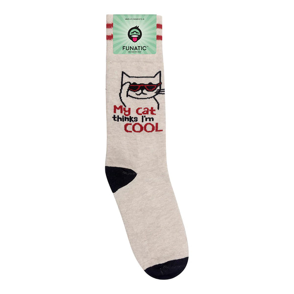 “My Cat Thinks I’m Cool” Socks - One Size - Jilly's Socks 'n Such