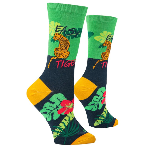 Women’s “Easy Tiger” Socks - Jilly's Socks 'n Such