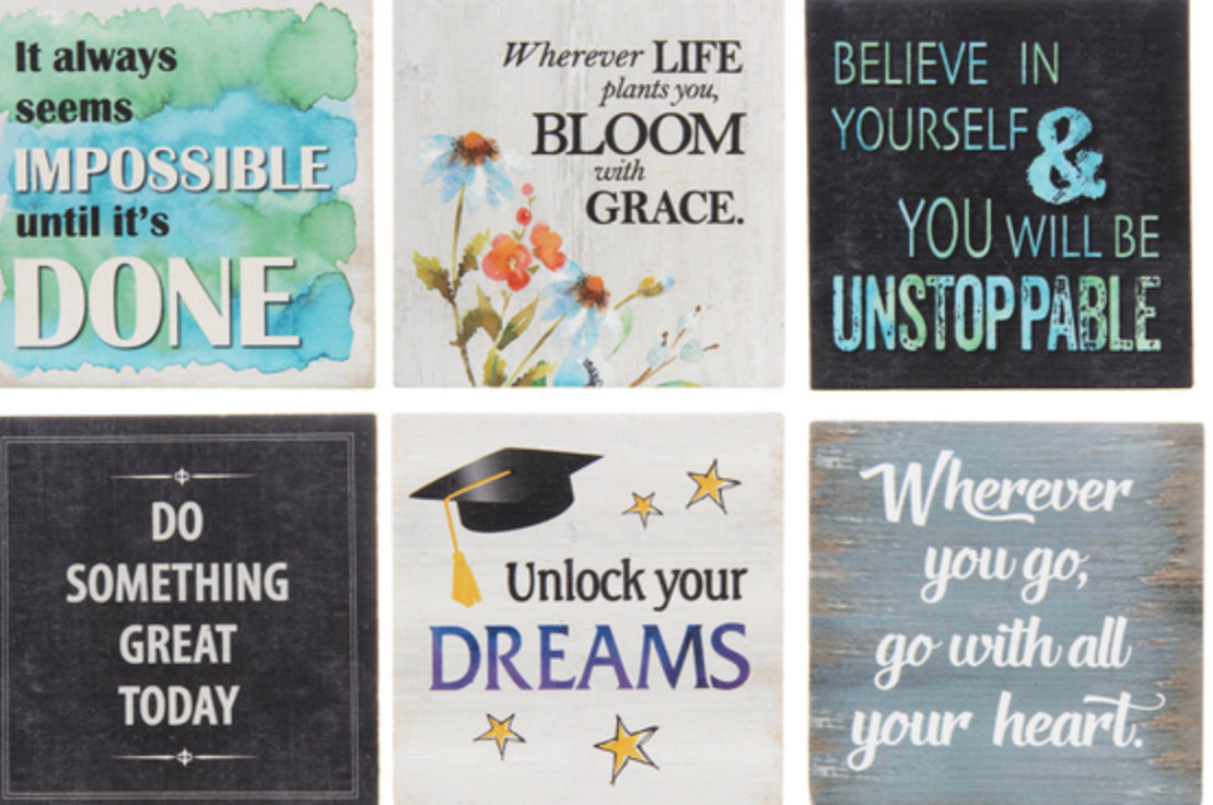 Graduate block signs | Jilly's Socks 'n Such