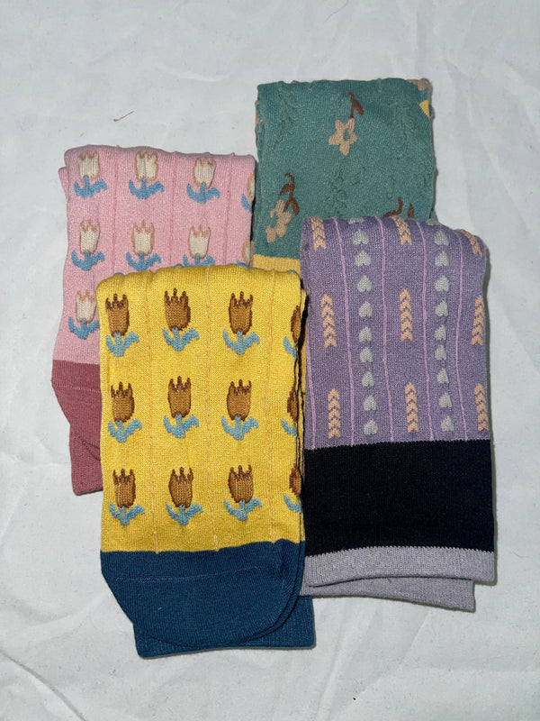 Spring Flower Socks - Jilly's Socks 'n Such