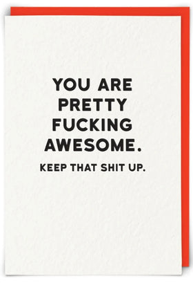“You are pretty fucking awesome. Keep that shit up.” Holy Flaps Cards