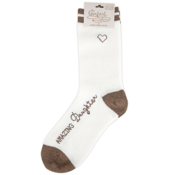 Women’s “Amazing Daughter” Socks - The Comfort Collection - Jilly's Socks 'n Such