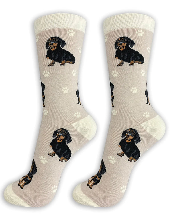 Happy Tails Black Dachshund Socks - Jilly's Socks 'n Such