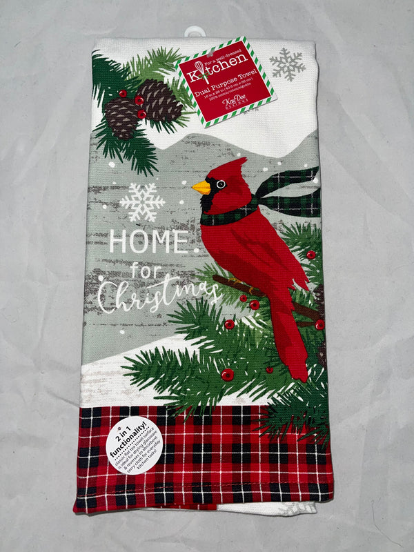 “Home for Christmas” Holiday Towel - Jilly's Socks 'n Such