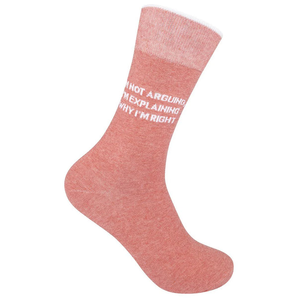 “I’m explaining why I’m right” Socks - One Size - Jilly's Socks 'n Such