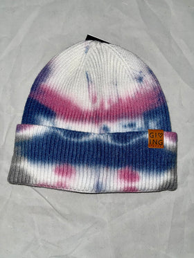 Women’s Blue/Pink Tie Dye Winter Hat