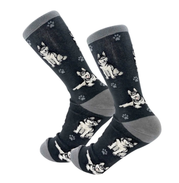 Happy Tails Siberian Husky Socks - Jilly's Socks 'n Such