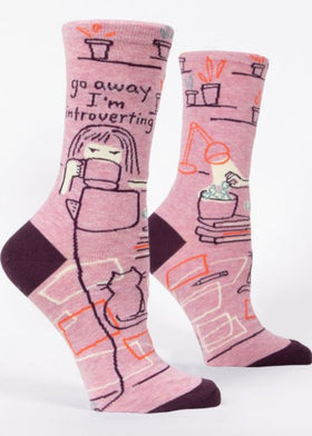 Women’s “Go away I’m introverting” Sock