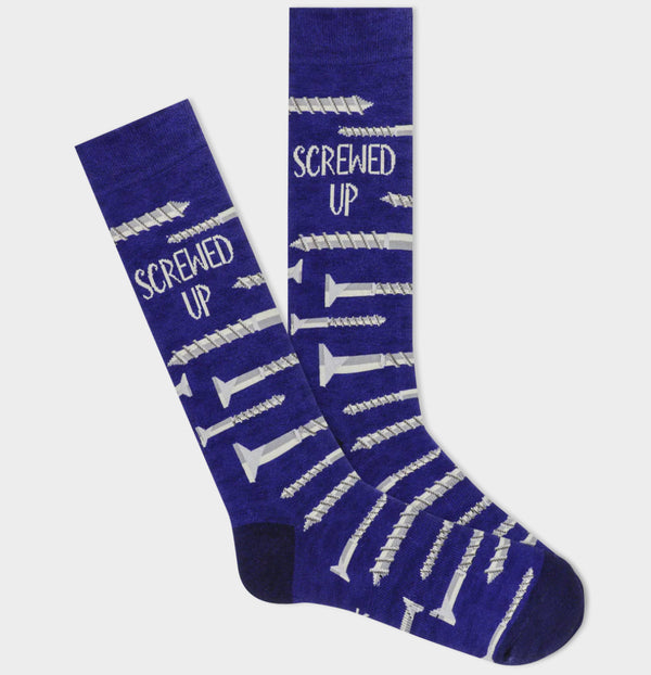 Men’s - “Screwed Up” Socks - Jilly's Socks 'n Such